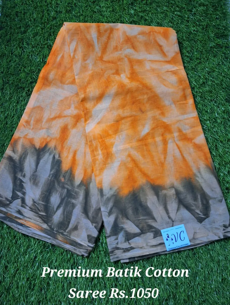 Premium Cotton Batik Cotton Saree